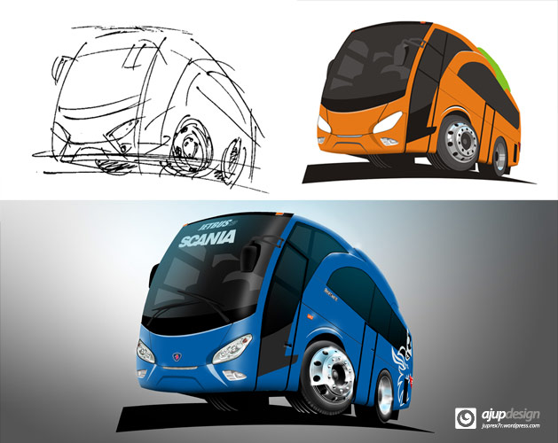 KoolArt Bus desain bis 